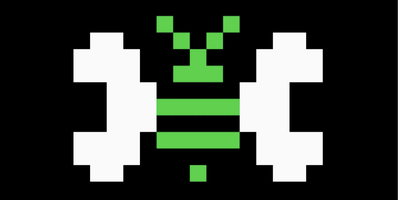 Pixelated bee.